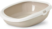 Savic Gizmo Kattenbak -  Mokka/Wit - 52 x 39.5 x 15 cm
