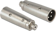 Adapter XLR mannelijk - Tulp mono vrouwelijk
