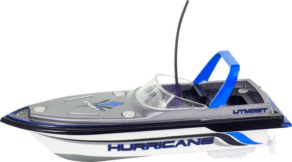 Invento Speedboot Rc Junior 16 X 7 Cm Wit/blauw 6-delig