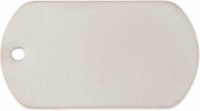 Hondenpenning Militair ID-label RVS - military tag | 1 zijde graveren | 40x28 mm