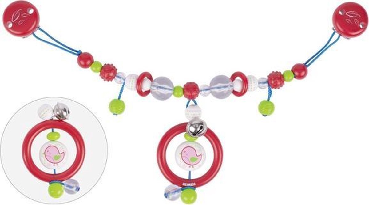 Heimess Pram chain bird with clips