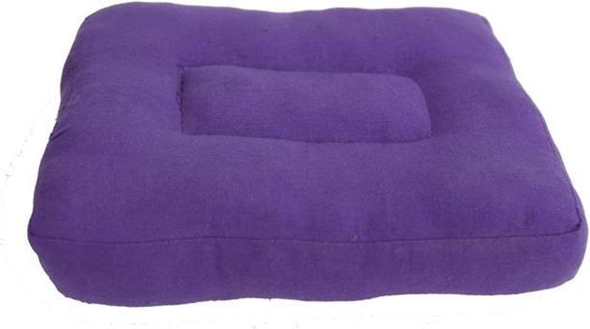 Meditatiekussen paars kind of reis - 23x18x4 - Katoen - Polyester