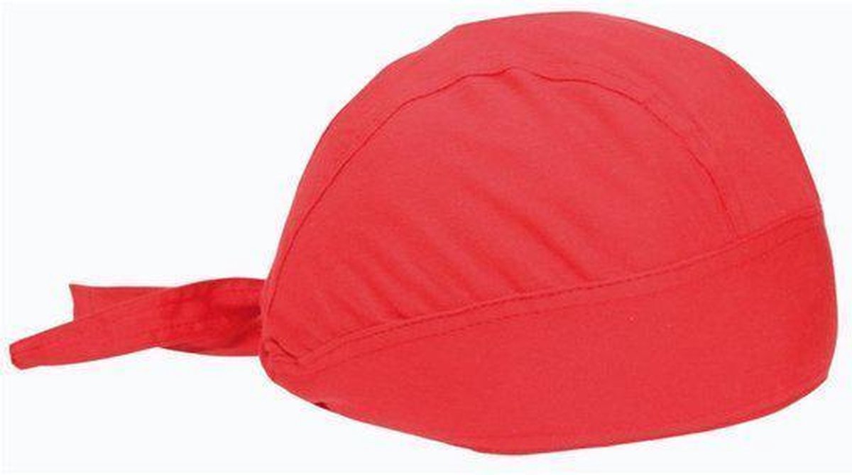 Benza Koksmuts Bandana - Rood (voorgevormd)