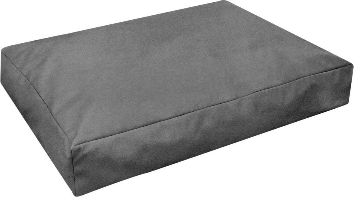 Topmast Comfortbag Hondenkussen Leatherlook Antraciet Leer - Zachte vulling 100 x 70 x 15 cm