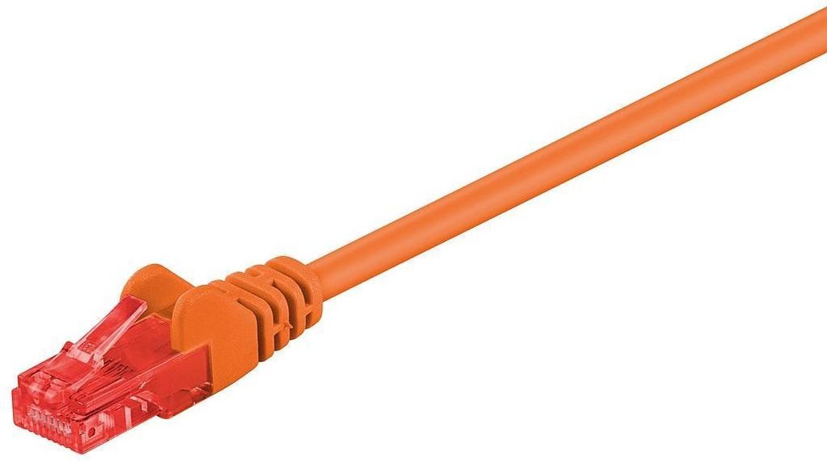 Wentronic CAT6 Netwerkkabel - RJ45 - oranje - 1.5 m