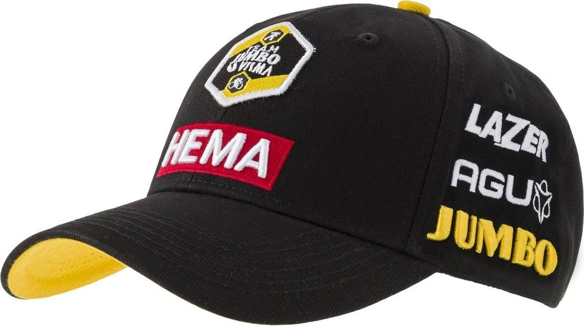 AGU Podium Cap Team Jumbo Visma - Zwart - One Size