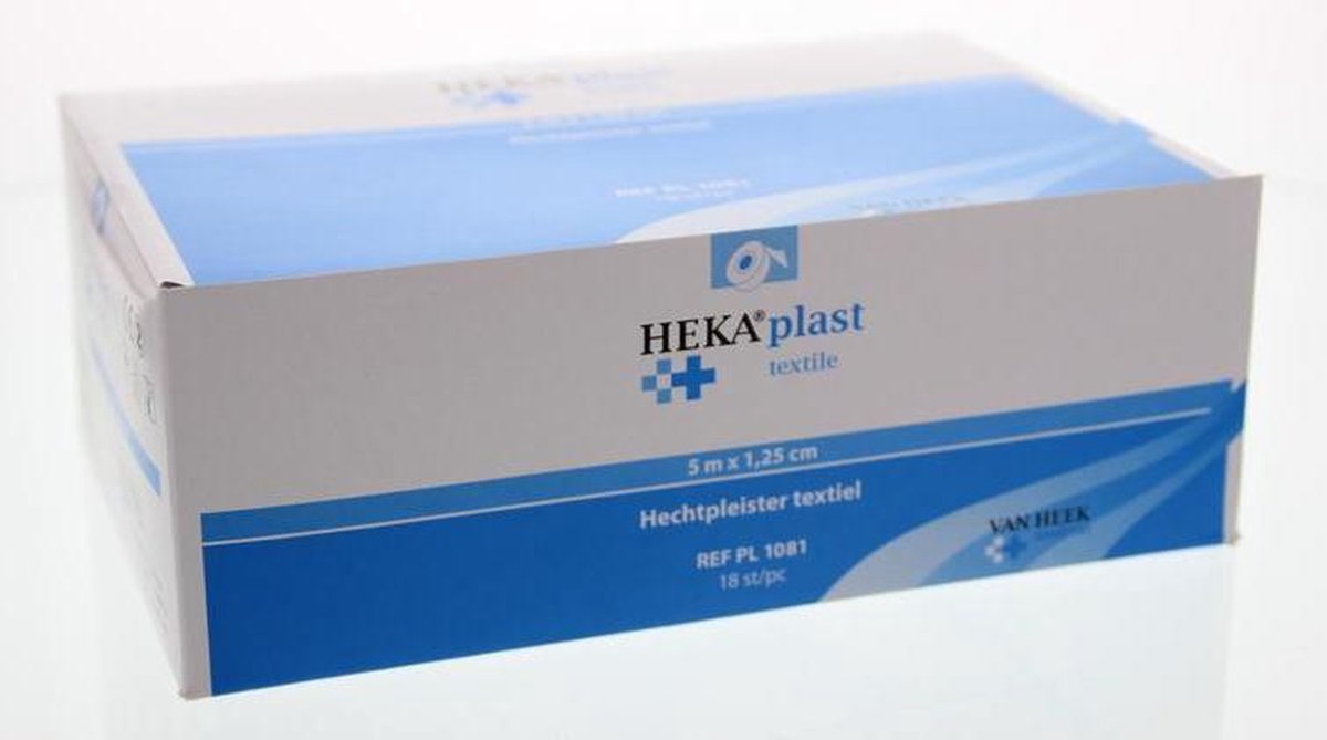 Hechtpleister textiel 5 x 1.25 ring - 18 rollen