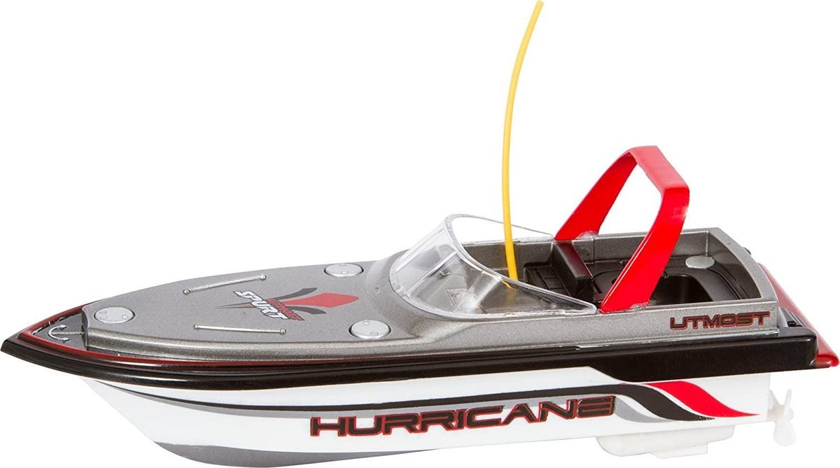 Invento Speedboot Rc Junior 16 X 7 Cm Wit/rood 6-delig