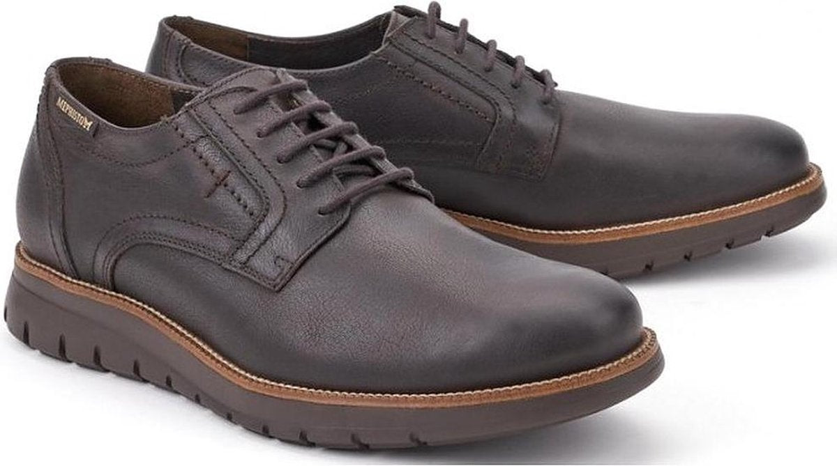 Mephisto BRETT heren veterschoen - donkerbruin - maat 39