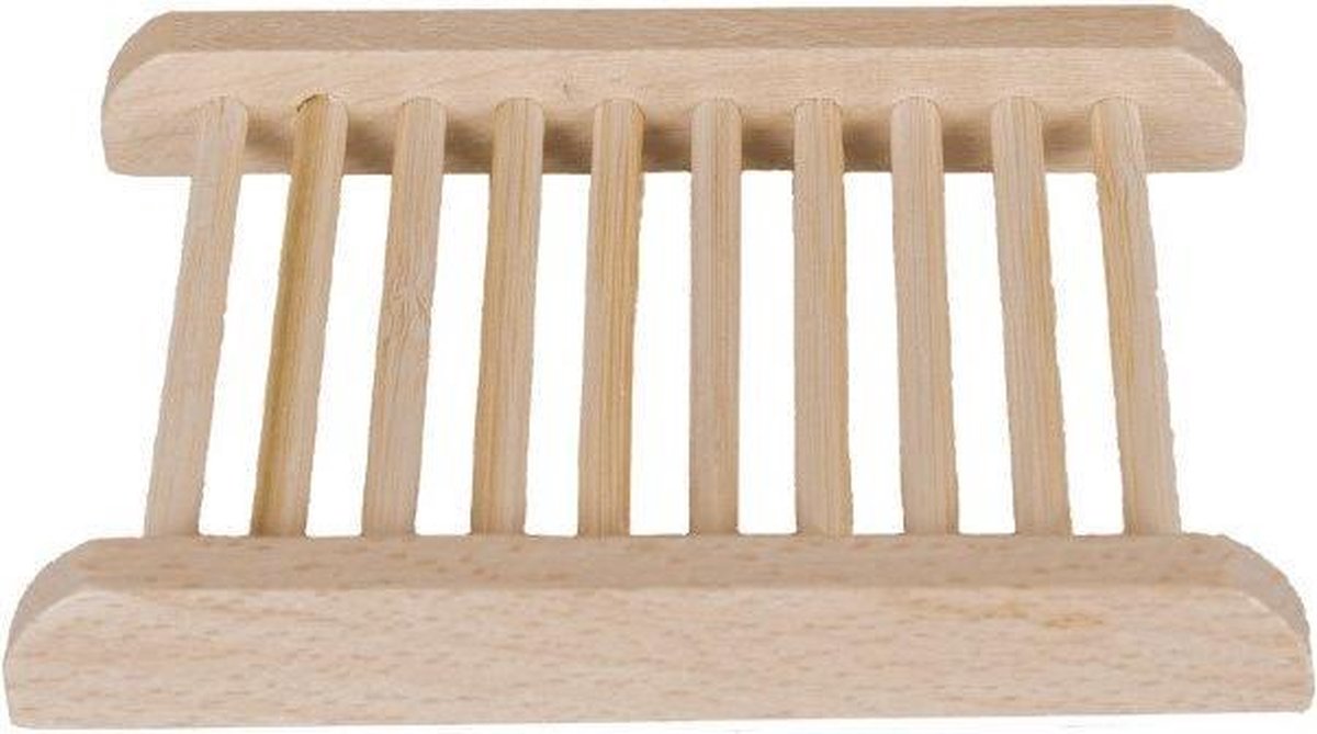 HappySoaps Shampoo Bar/Zeephouder van licht hout