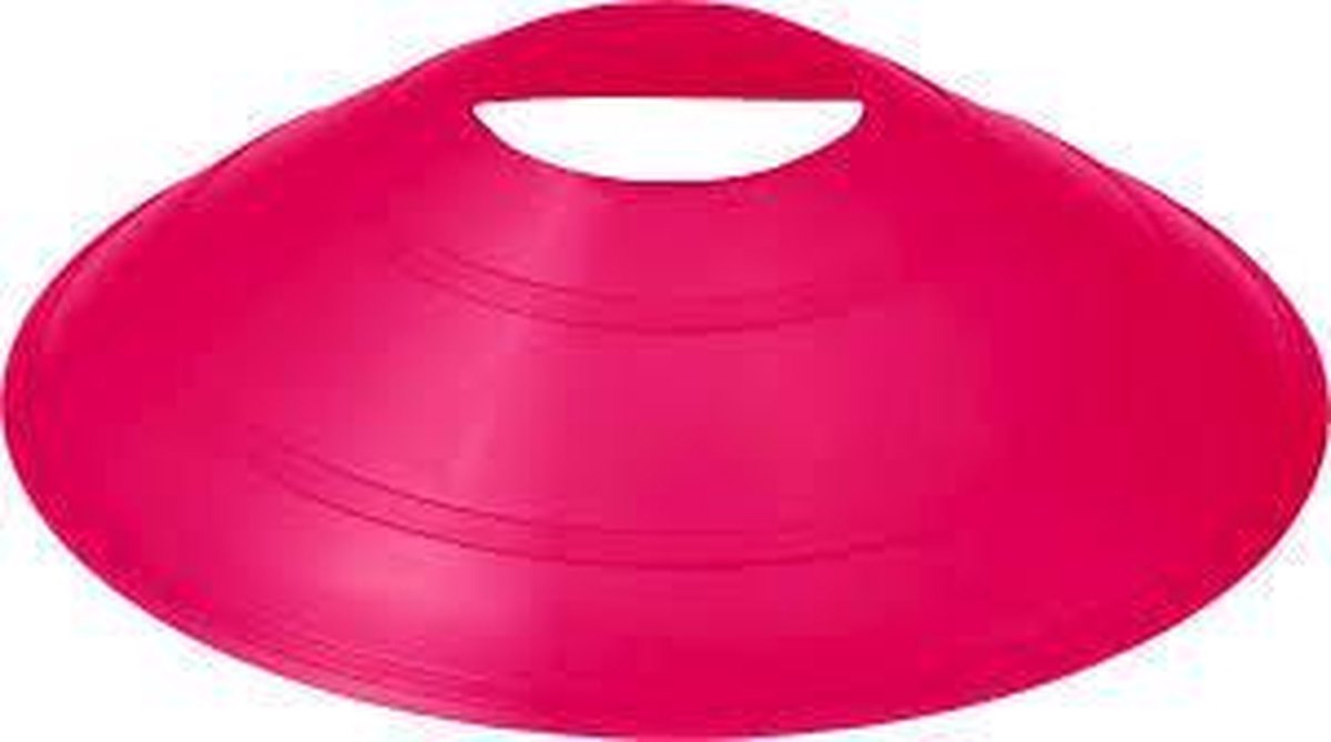 Afbakenbollen soft plastic set 10 stuks - roze - afbakenschijven