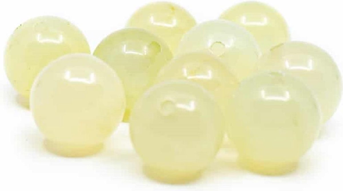 Edelsteen Losse Kralen Groene Jade – 10 stuks (12 mm)