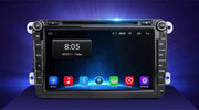 Nu met GRATIS CAMERA!  Volkswagen Seat Skoda DVD SPELER Android 10 navigatie 8inch 2+32GB Golf Polo Passat Caddy Eos Scirocco Tiguan Touran Transporter Jetta Leon Altea Toledo Octavia Superb Fabia Yeti Roomster