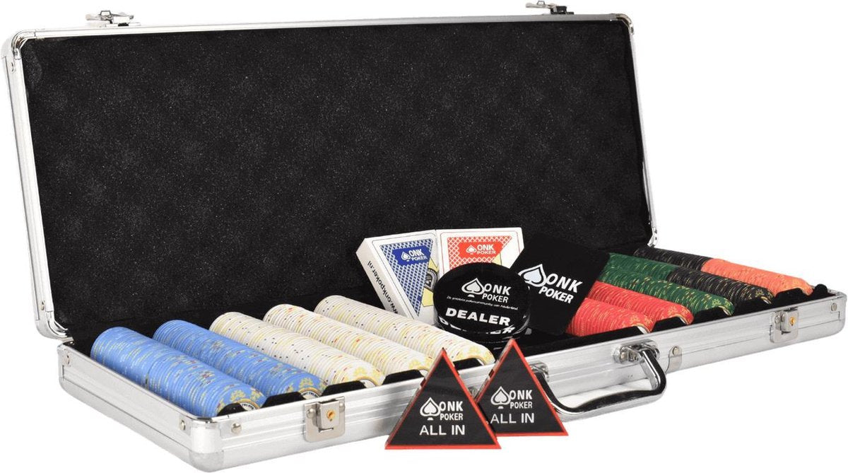 Macau Deluxe Keramische Cash Game Pokerset Red compleet