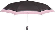 Perletti Mini-paraplu Automatisch Dames 54 X 96 Cm Zwart/roze