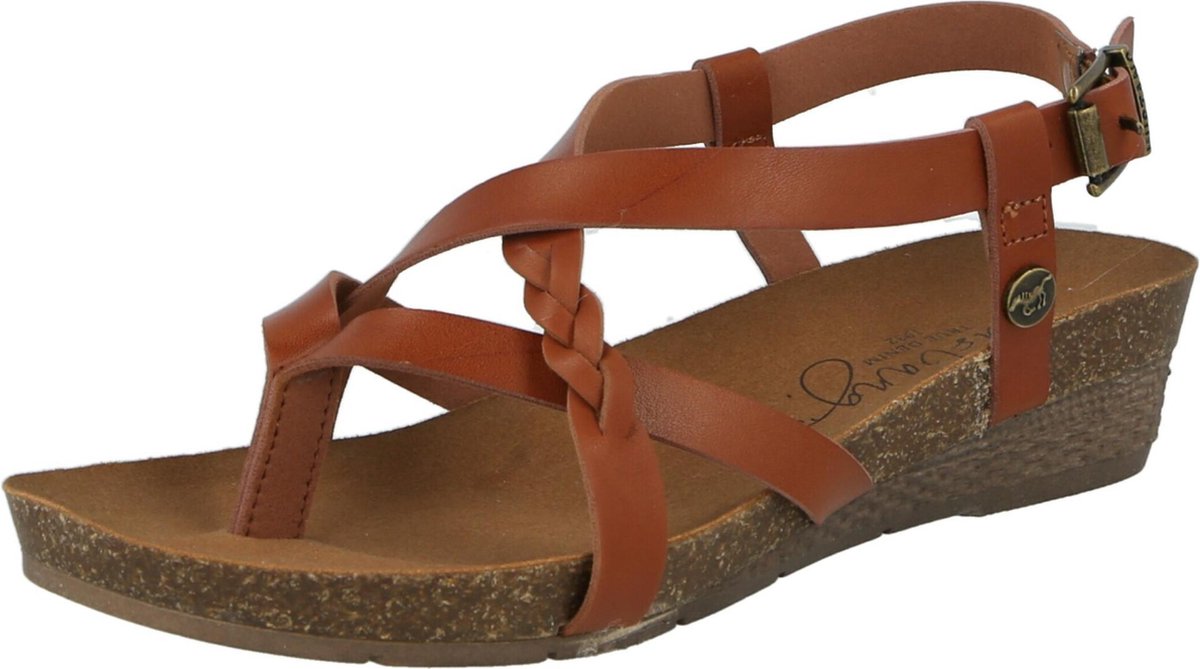 Mustang teenslipper Cognac-38