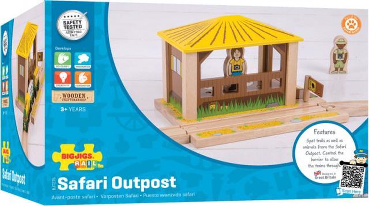 Bigjigs treinbaanonderdeel Safari uitkijkpost