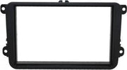 2-DIN frame ECO Skoda Octavia IIVW Golf 5/6EosZwart rubber