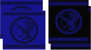 DDDDD Minerva - Thee- en Keukendoeken Set - Blue - 2 x 2 Stuks