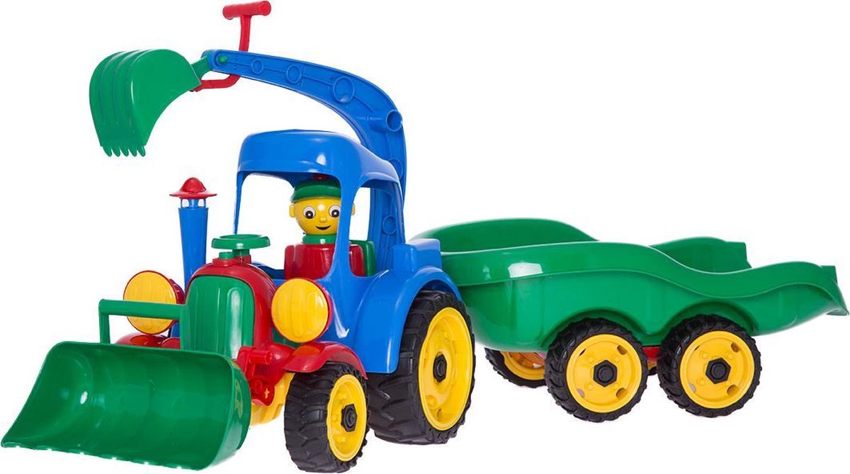 Graafmachine met oplegger - speelgoed set - Combiplay