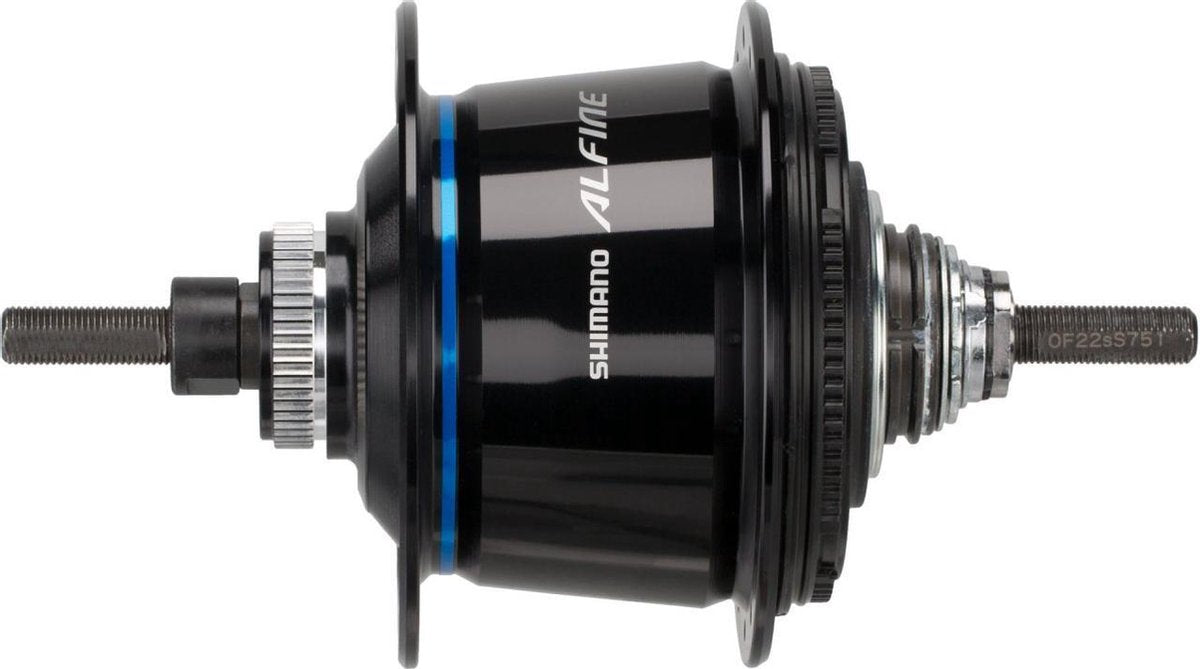 Shimano alfine di-2 naaf sgs700as 8 speed disk brake 32 gaats zwart