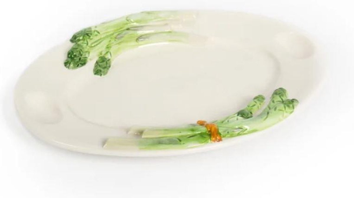Ovale schaal asperges met 2 eigaten 36 x 26 cm | AS09 | Piccobella