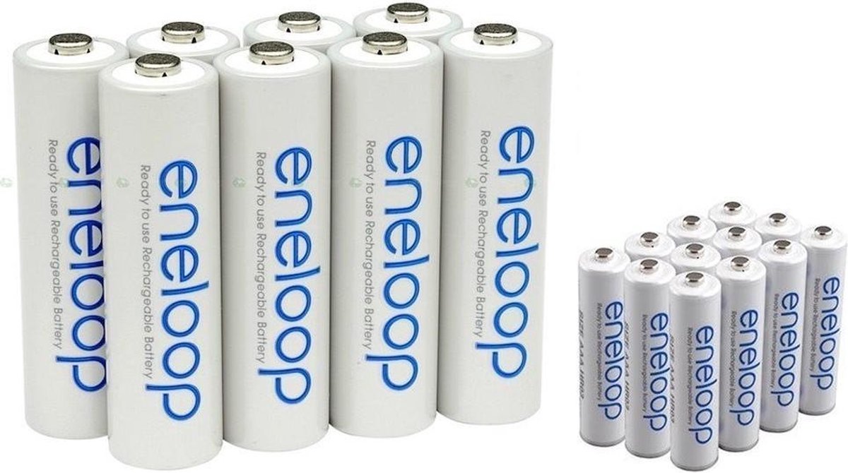 20 Stuks - AAA R3 Panasonic Eneloop Oplaadbare Batterijen - in plastic reis
