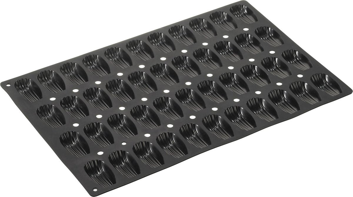 Lurch - Zwart Flexi-Professional Bakvorm - madeleine - 44stuks - 40x60cm
