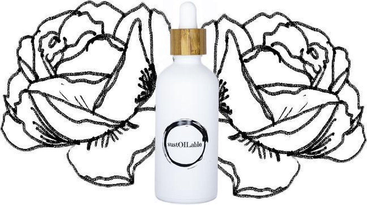 Rozen etherische geurolie - glazen pipet flesje 10ml (plasticvrij verpakt) - geurolie voor aromadiffuser - Damascus roos