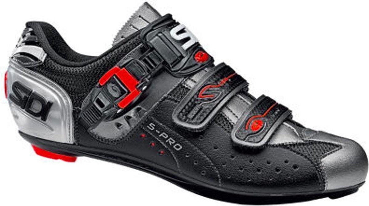 Sidi Scarpe Genius 5-Pro Mega - Racefietsschoenen - Zwart Titanium - Maat 52