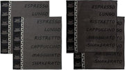 DDDDD Keukendoeken En Theedoeken Set Ristretto Anthracite (2+2 stuks)