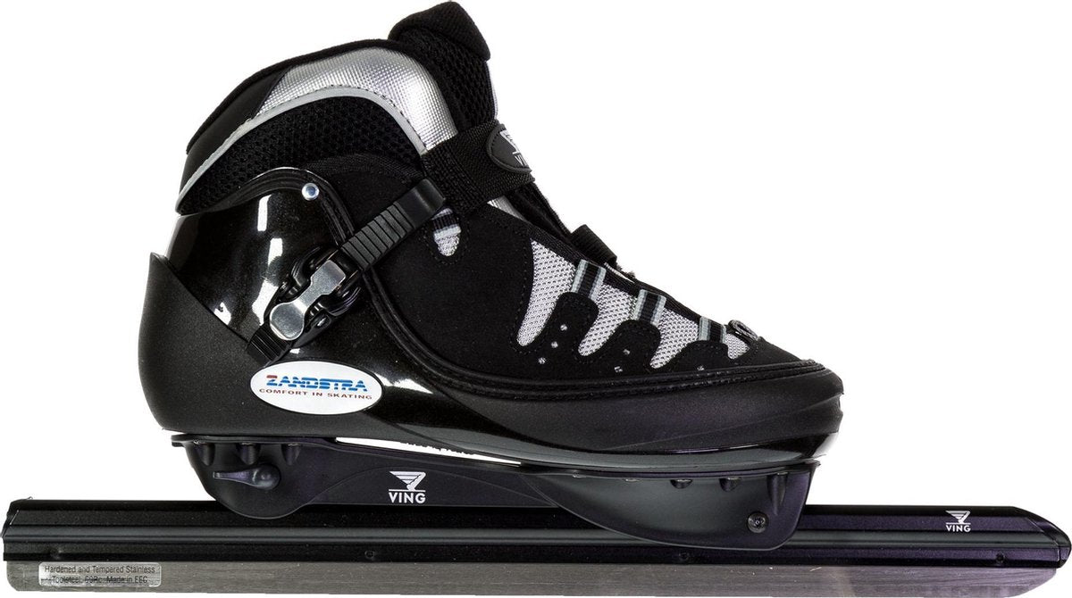 Zandstra Schaatsen - Maat 47 - Unisex - zwart/zilver