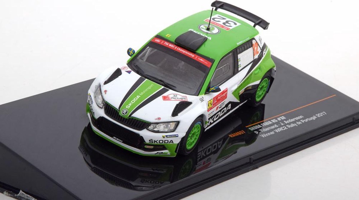Skoda Fabia R5 Sieger Rally de Portugal 2017 Tidemand/Andersson 1-43 Ixo Models