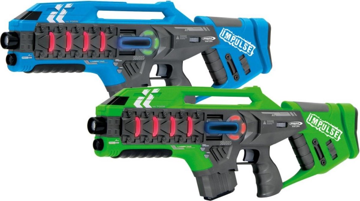 Jamara Lasergeweerset Impulse Rifle Jongens 52 Cm Blauw/groen