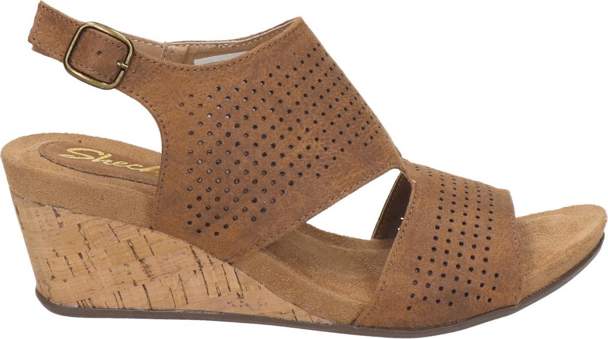 Skechers Cali dames sandaal - Cognac - Maat 38