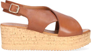 Notre-V Sugar1 Sandalen - Dames - Cognac - Maat 37