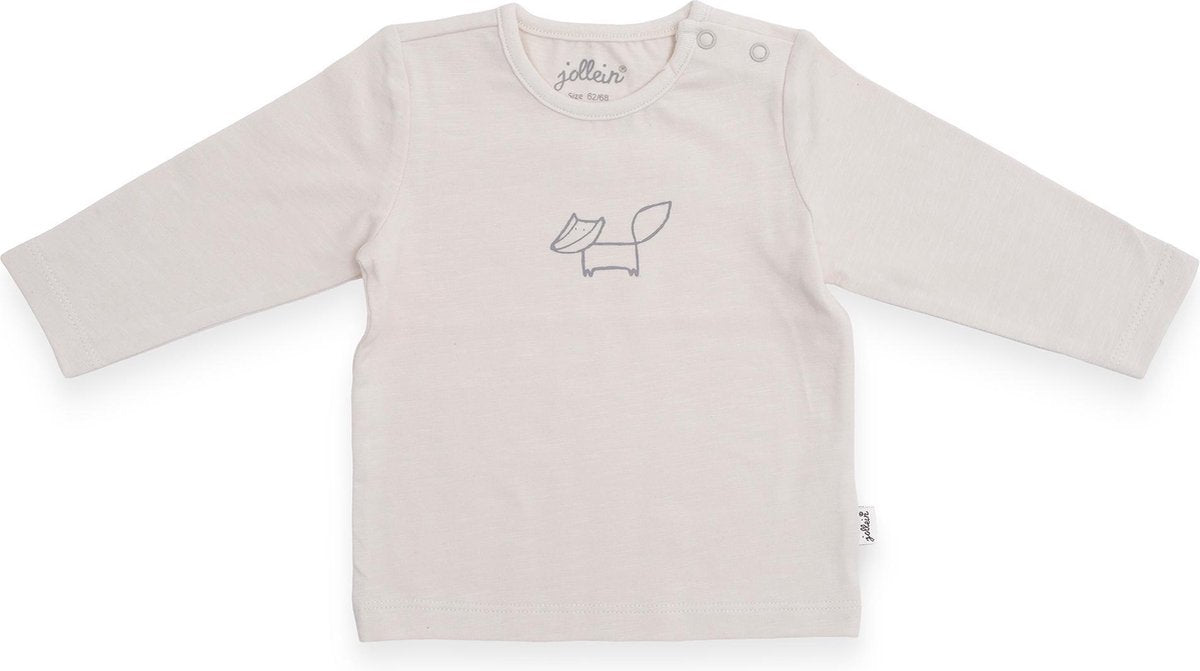 Shirt lange mouw 62/68 Forest off-white