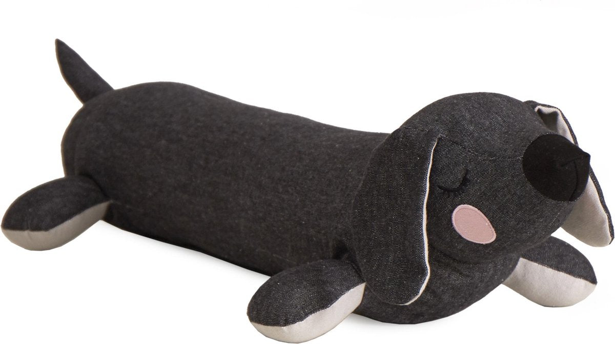 Roommate Knuffel Lazy Puppy Antraciet Grijs 50 Cm