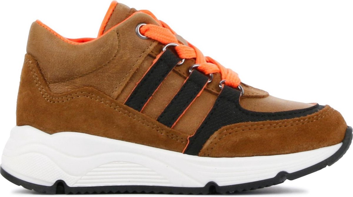 Pinocchio Mannen Suède Hoge sneakers / Jongensschoenen P1883 - Cognac - Maat 22