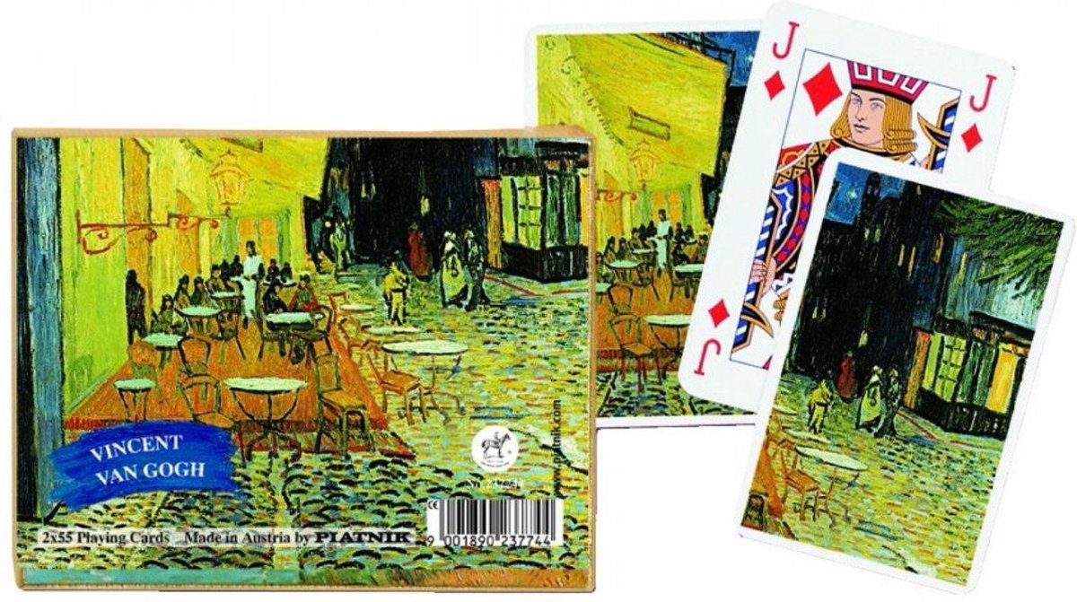 Vincent van Gogh Caféterras bij Nacht Speelkaarten - Double Deck