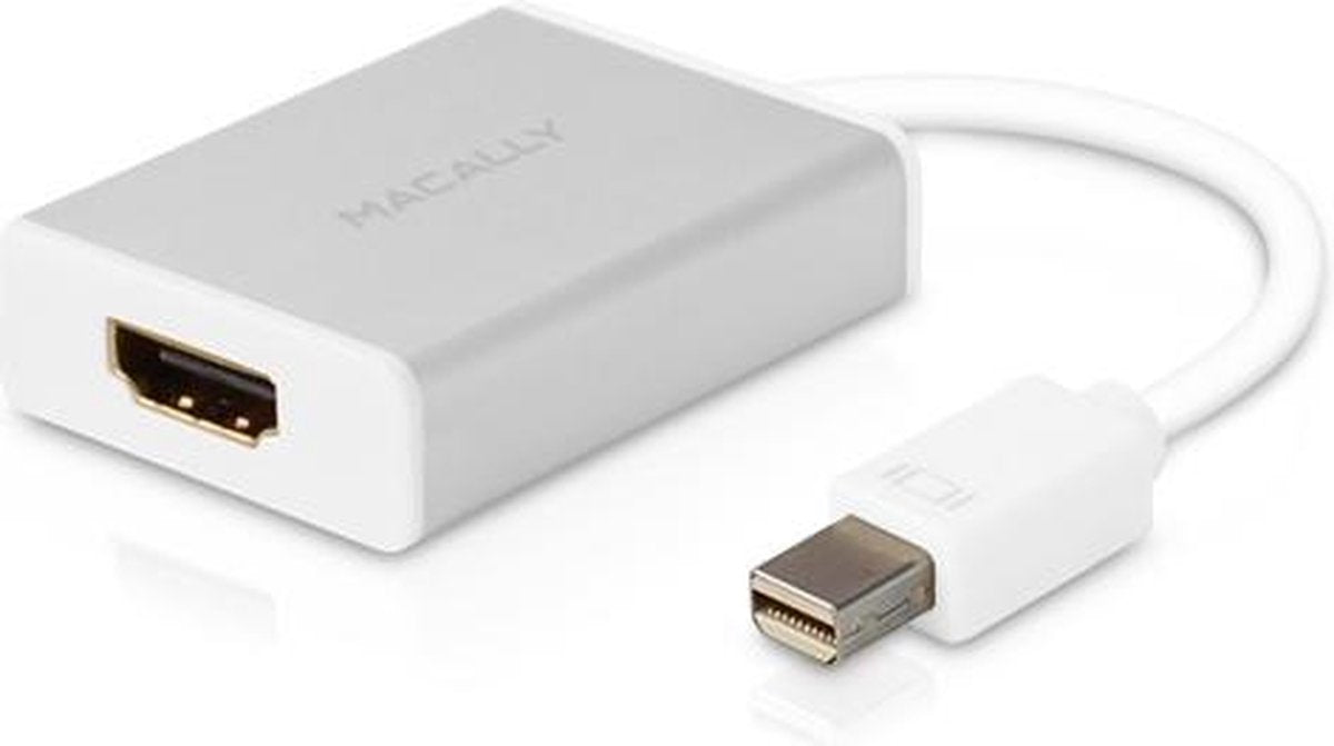 Macally MD-HDMI-4K Mini DisplayPort naar HDMI 4K Adapter - Zilver