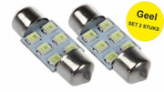 Buislamp 6-LED 24 VOLT Geel Auto-Vrachtwagen-Interieur-Hemel-Festoon-Binnenverlichting