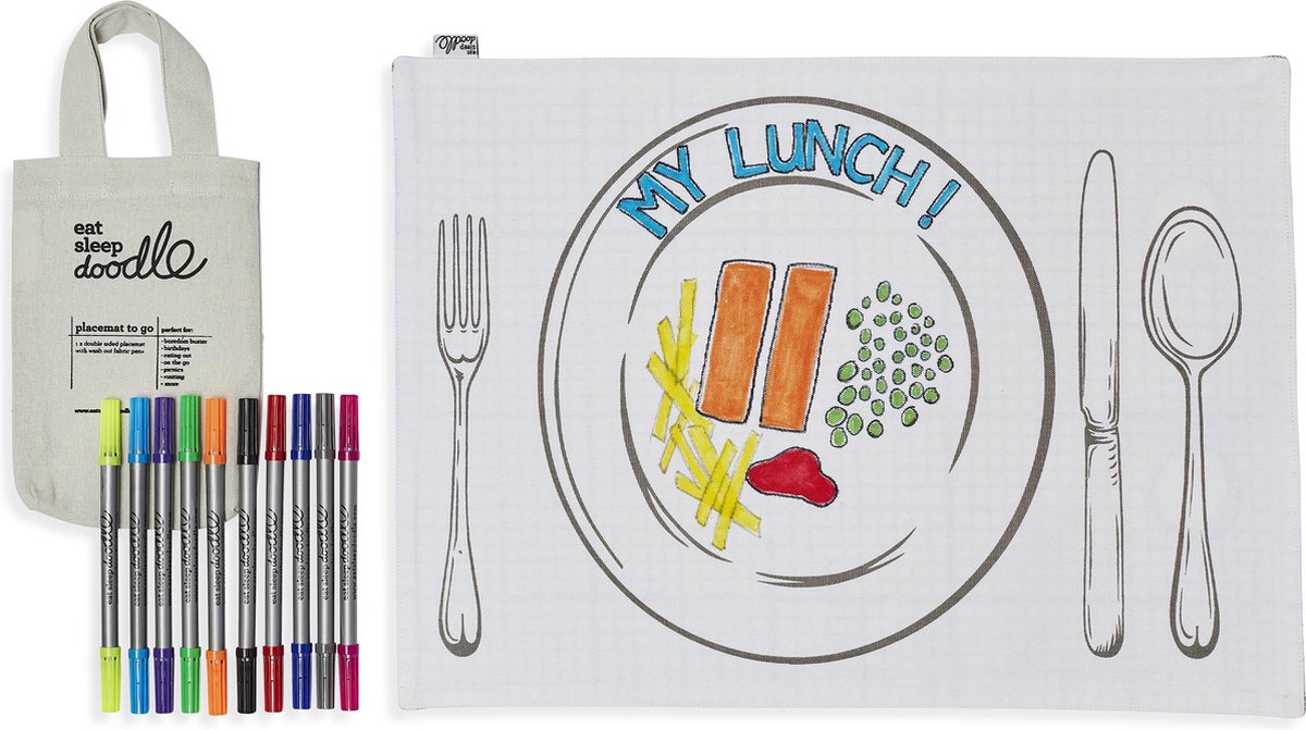 EatSleepDoodle Placemat to go
