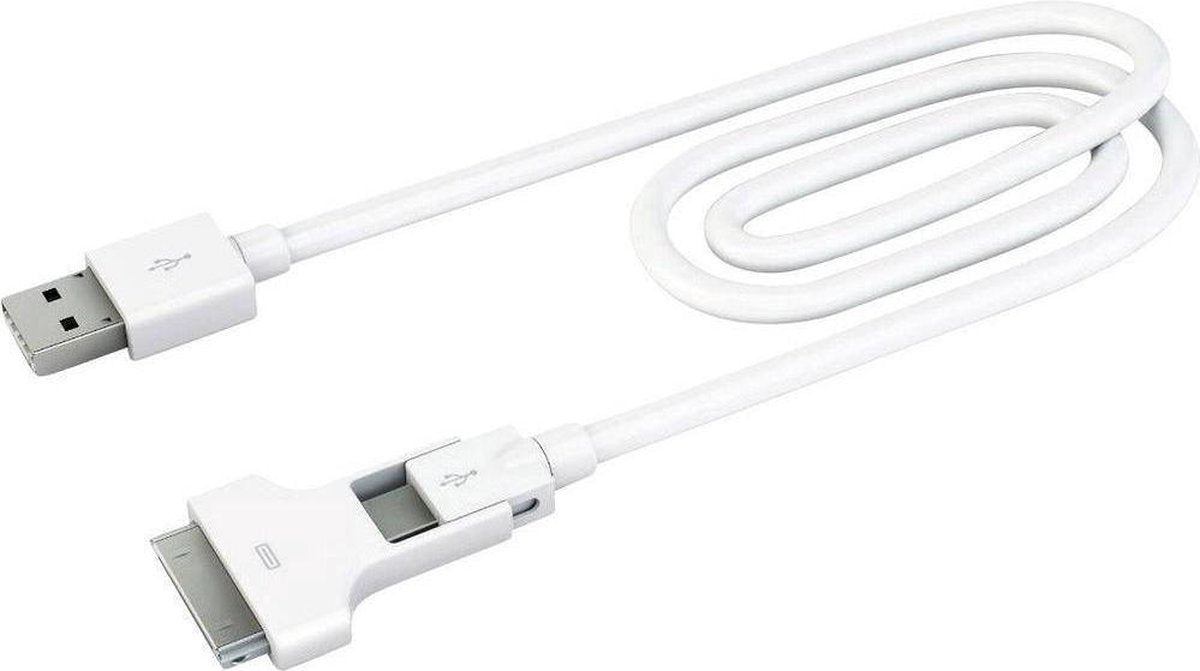 Innergie MagiCable Duo 2-in-1 Apple 30-Pins & Micro USB - Oplader Ipod 