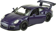 Welly Schaalmodel Porsche 911 Gt3 Rs 1:34 Diecast Paars 11 Cm