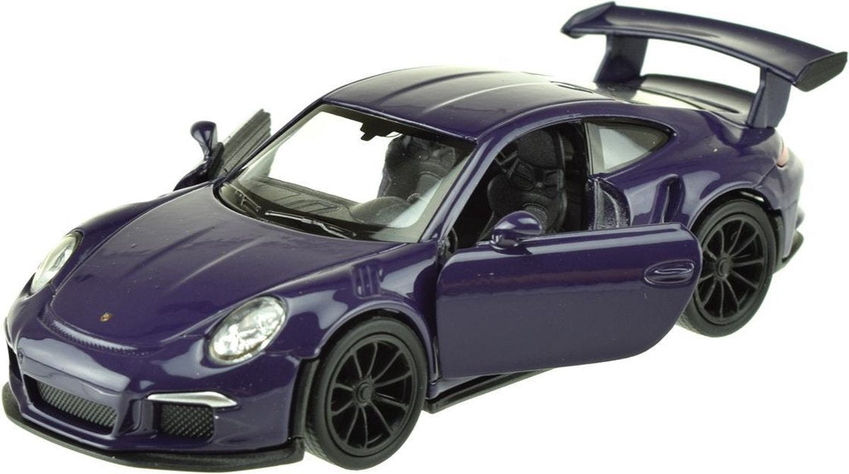 Welly Schaalmodel Porsche 911 Gt3 Rs 1:34 Diecast Paars 11 Cm