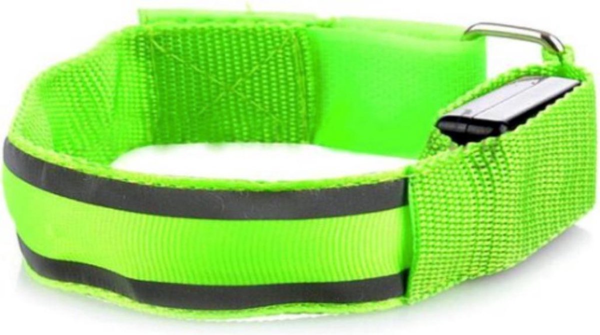 Waterdichte Lichtgevende LED Veiligheidsbanden Inclusief Batterijen | Knipperend of Brandend Licht Voor Arm en Been | Klittenband Armband en Beenband | Knipperende Hardloopband | Veilig Hardlopen Band