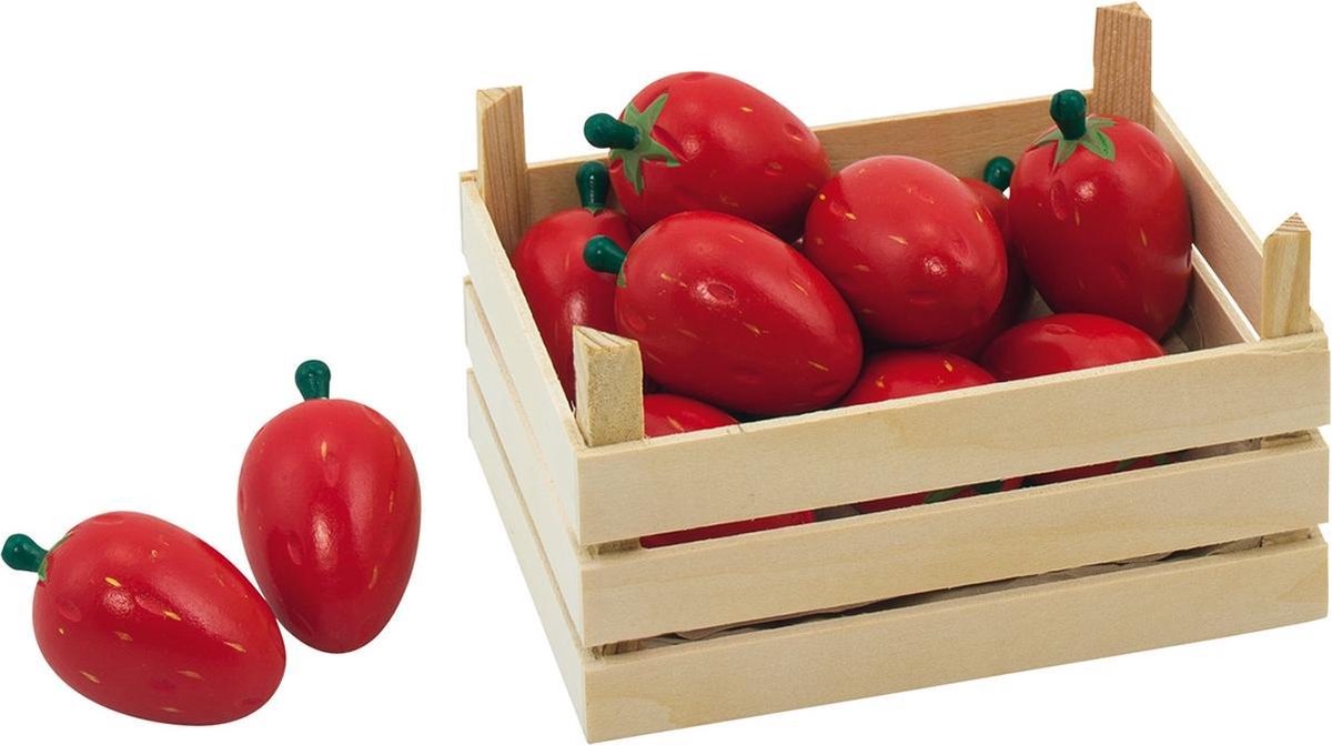 Fruitkistje: AARDBEIEN 14x11x7cm