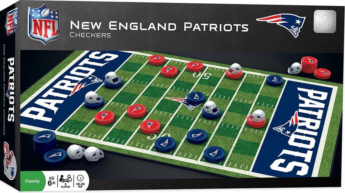 MasterPieces - NFL - New England Patriots - Checkers - Damspel