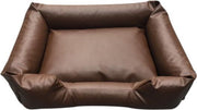 Topmast Dierensofa Hondenmand Hondenkussen  Skai leer Bruin 85 x 60 cm